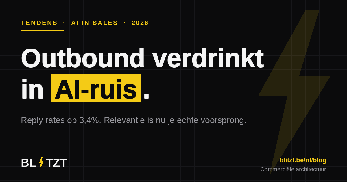 Outbound verdrinkt in AI-ruis. En dat is goed nieuws voor founder-led sales.